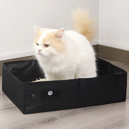 Fold the litter box